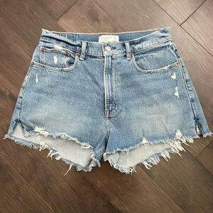 Abercrombie Curve Love Denim Mom Short NWT
